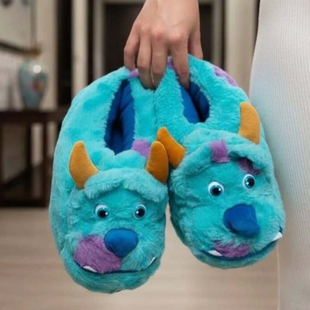 Monster Inc Plush Unisex Slippers